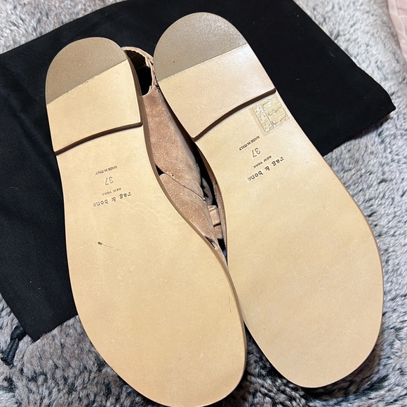 NIB Rag & Bone Elda Sandal in MACAROON Color Size 37. Comes w Box & Dust Bag - Picture 3 of 7